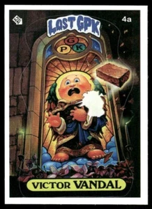 Tarjeta adhesiva Victor Vandal Lost Garbage Pail Kids #4a (NM) - Imagen 1 de 2