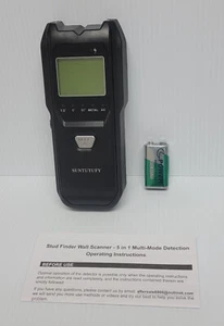 Suntutufy TH530 Stud Finder Wall Scanner 5 in 1 Electronic Detector New Open Box - Picture 1 of 3