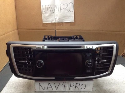 2013 2014 15 Honda Accord Radio Cd Player Display Screen 39101-T2A-A810-M1 #A80 - Image 1 of 4