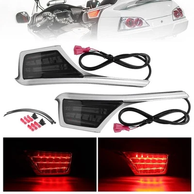 2x LED Passenger Armrest Trim Light Turn Signal For Honda Goldwing GL1800 06-17 - Image 1 of 4