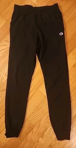 Pantalones de chándal negros Champion talla pequeña para hombre nuevos sin etiquetas - Imagen 1 de 4