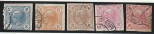 AUSTRIA, 1899, MI. 97- 100a &b , USED - Picture 1 of 1