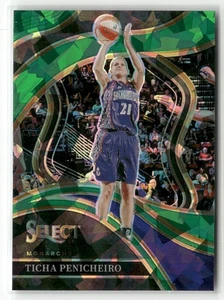 2024 Panini Select WNBA #220 Ticha Penicheiro Prizms Green Ice - Picture 1 of 2