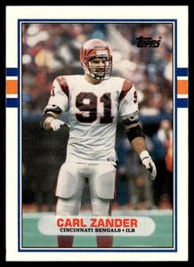 1989 Topps Traded Carl Zander Cincinnati Bengals #117T - Picture 1 of 2