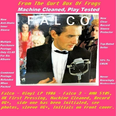 Falco - Vinyl LP 1986 - Falco 3 - AMA 5105 - VG+/VG+ - Image 1 of 4