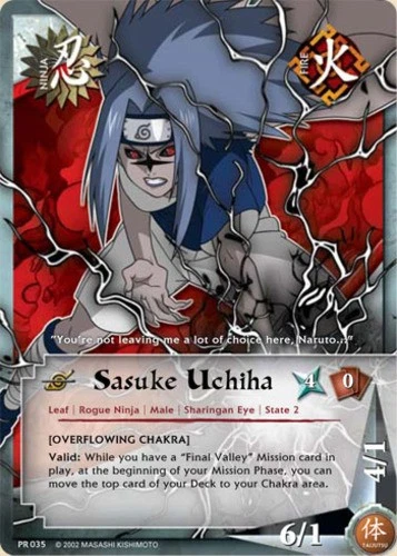 Sasuke Uchiha - PR-035 - Common - 1st Edition Promo Cards NM/LP