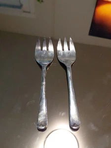 Vintage Sheffield England Salad Fork Silverplate Serving Fork - Picture 1 of 6