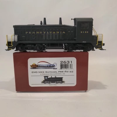 HO Broadway Limited BLI 2631 PRR Pennsylvania EMD NW2 Diesel #9162 DCC SOUND - Image 1 of 4