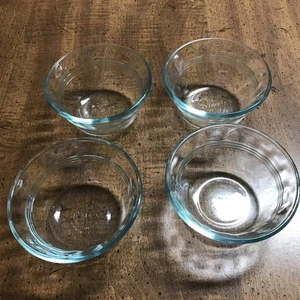 4er Set Pyrex Klar Pudding-/Puddingbecher Auflaufförmchen 6 Unzen 175 ml Gerippt - Bild 1 von 8