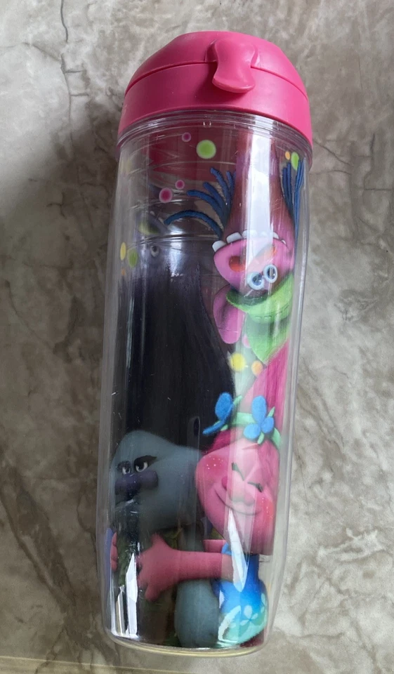 Tervis Water Bottle Trolls DreamWorks W/ Pink Lid 24oz  - Image 1 of 4