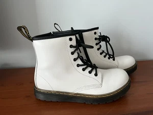 Dr. Martens Air Wair Damen Zavala Weiß Leder Kampfstiefel Größe 5 EU 36 AW004 - Bild 1 von 10