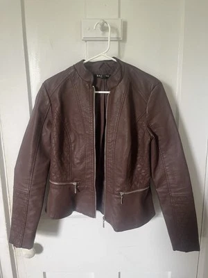 Bacinni Womens Bomber Jacket Brown leather Size S - Image 1 of 3
