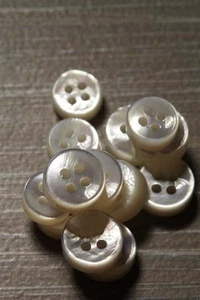Beautiful Thick Mother of Pearl (MOP) Shirt Button Set! - Picture 1 of 12