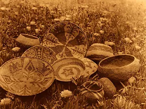 Foto de arte indio Curtis numerada a mano edición limitada de Mission Indians 15x22 - Imagen 1 de 1