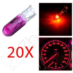 20x T5/74 58 Pink/Purple Wedge Dashboard Cluster Halogen Mini-Wedge Bulb Light - Picture 1 of 4