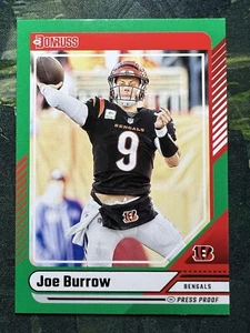 2024 Panini Donruss Joe Burrow Press Proof Green #10 Bengals - Bild 1 von 2