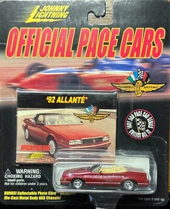 🔥 Johnny Lightning 1992 Cadillac Allante Indy 500 Official Pace Car 1/64 Red - Picture 1 of 1