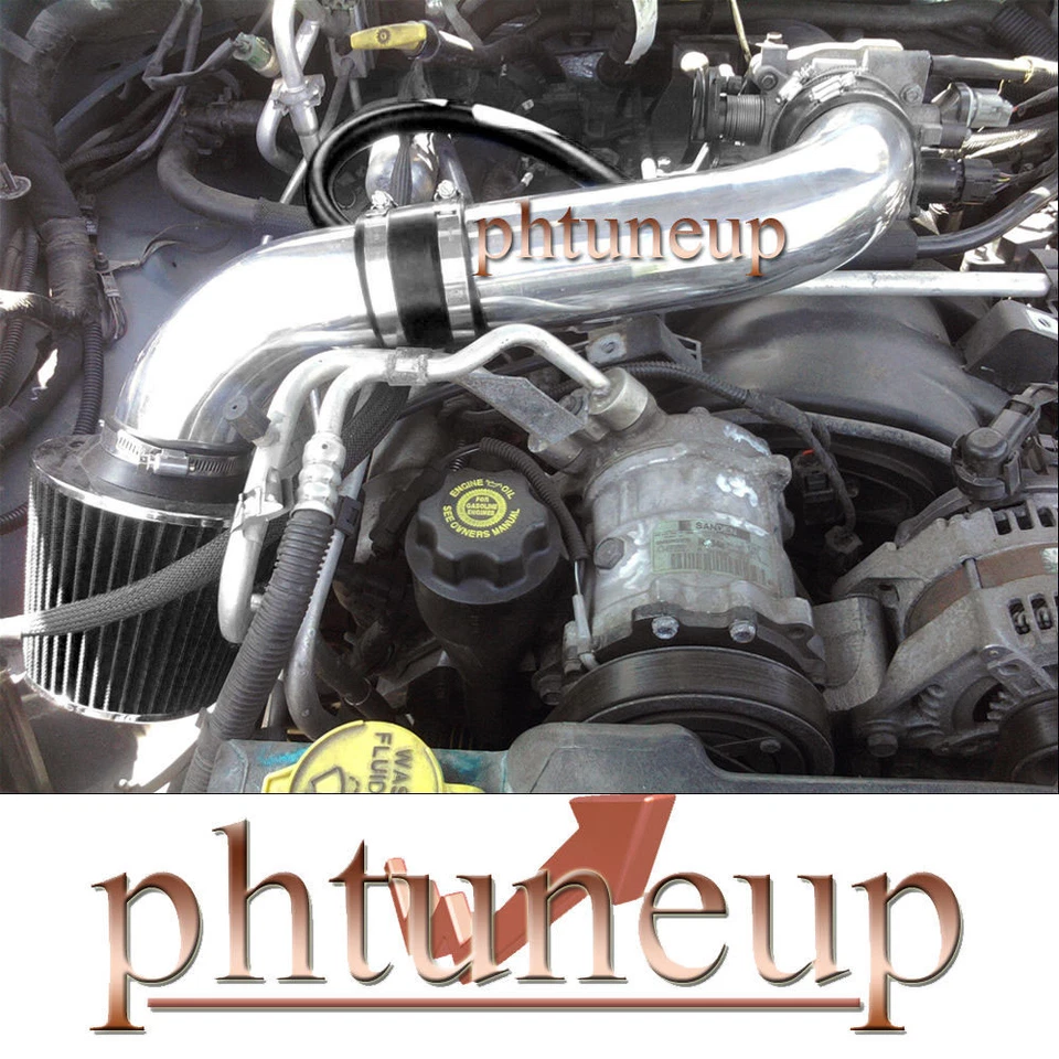 ЧЕРНЫЙ 2000-2003 DODGE DURANGO 4.7 4.7L V8 ВОЗДУХОЗАБОРНИК НАБОР ИНДУКЦИОННЫХ СИСТЕМ - Изображение 1 из 1