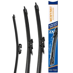 Ford Explorer 2011-2023 Windshield Wipers Front Rear Blades Set of 3 - Picture 1 of 6
