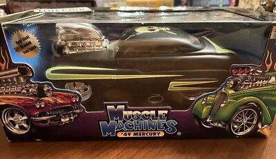 Muscle Machines Black & Green 1949 Mercury 1:18 Scale Diecast #71166 New In Box - Image 1 of 4