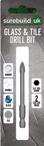 Brocas de taladro de vidrio y azulejos SurebuildUK 2 cortadoras 5 mm,5,5 mm, 6 mm, 7 mm, 8 mm, 9 mm, 10 mm - Imagen 1 de 1