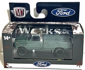 M2 Machines grün 1972 Ford F-250 Custom 4X4Truck ~ Ford Pickups ~ R80 ~ Neu in Verpackung - Bild 1 von 3