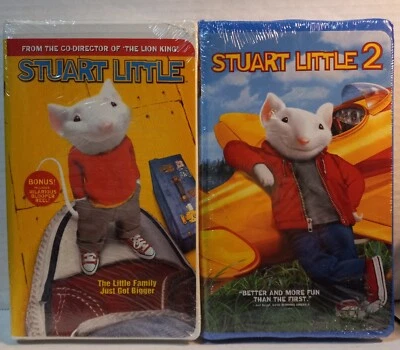 Stuart Little 2000 VHS & Stuart Little 2 2002 VHS New Sealed Clam Shell - Image 1 of 4