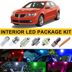 CANBUS 8X Interior LED Bright Lights Bulbs Package Kit For Pontiac G8 2008 2009 - Picture 1 of 19