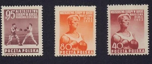 POLEN 1953 BOXMEISTER SCHIFF WARSCHAU POSTFRISCH MH 575-577 - Bild 1 von 1