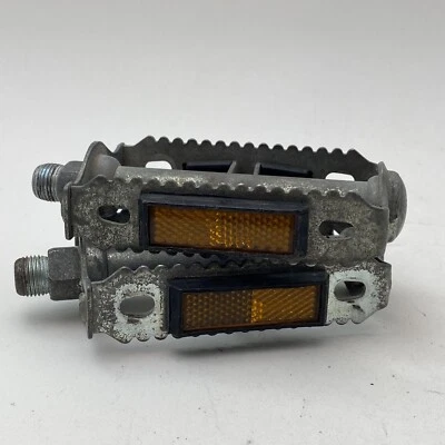 Vintage Union U40 Pedals 9/16 in Rat Trap Old School BMX Klunker  Eroica 3pc A11 - Image 1 of 4