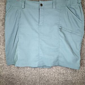 NWT Duluth Trading Women's Dry on the Fly Skort Orig Snap Waist Teal Blue 18w