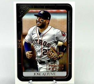 2021 Topps Gallery Baseball Card: JOSE ALTUVE Houston Astros PRINTER PROOF 83 - Picture 1 of 3