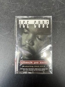 ICE CUBE CHECK YO SELF (Single) Cassette Tape 1994 Hip Hop Rap SEALED - Picture 1 of 5
