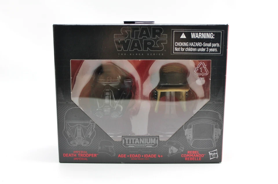 Casco Diecast Star Wars Titanium Black Series DEATH TROOPER & REBEL COMMANDO Foto 1 de 1