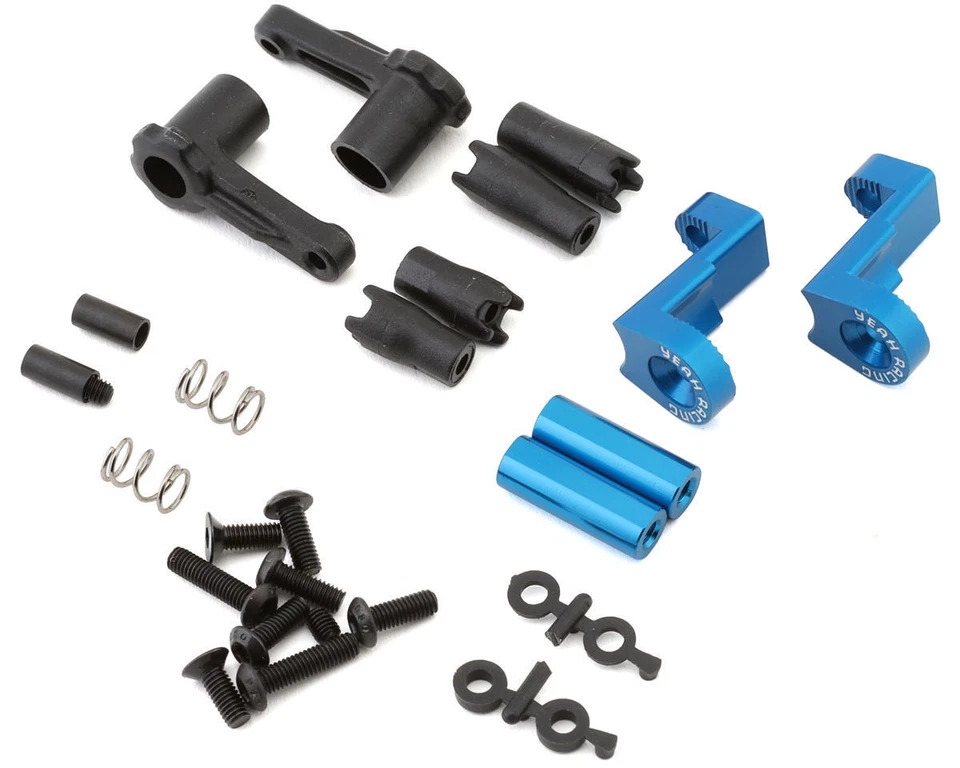 Yeah Racing Tamiya TT-02 Aluminum Battery Holder Tabs Set (Blue) - Image 1 of 3
