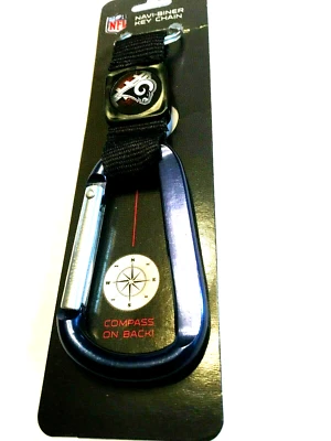 Los Angeles Rams Navi-Biner Carabiner Keychain Key Ring With Compass 6" - Image 1 of 2