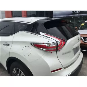 4 piezas cubierta de lámpara trasera ABS cromada trasera apta para Nissan Murano 2015-2019 - Imagen 1 de 6