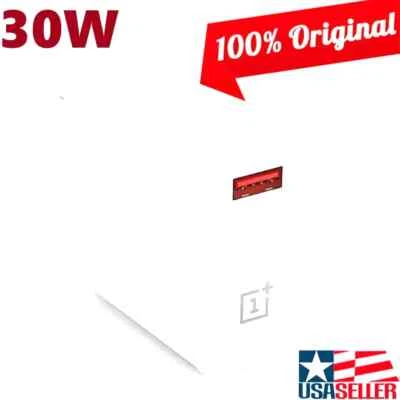 OEM Original OnePlus 30W Warp Fast Charger USB Power Adapter for 3/3T/5/5T/6/6T - Image 1 of 2