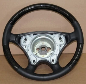 Lenkrad echt Vogelaugenahorn - Leder Mercedes R129 R170 SPORTLINE AB 1999 - Picture 1 of 4