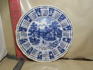 ALFRED MEAKIN CALENDAR PLATE FORM 1974 - GOD BLESS OUR HOUSE THROUGH 1974 - Picture 1 of 2