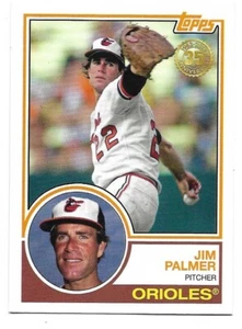 2018 Topps Jim Palmer 1983 New Era #T83-19 Baltimore Orioles - Imagen 1 de 2