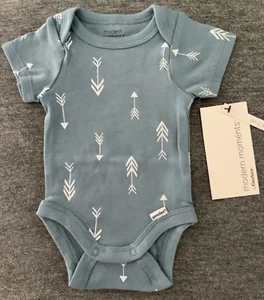 MODERN MOMENTS BY GERBER SHORT SLEEVE ONESIE NEWBORN BRAND NEW WITH TAGS - Picture 1 of 2