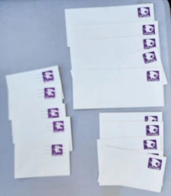 Lot of 15 US Postage Stamped Envelopes "B" Eagle Domestic Rate Scott # U592 - Image 1 of 4
