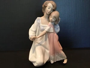 Lladro # 5449 BUENAS NOCHES Madre e Hijo Huerta Retirado SIN CAJA - Imagen 1 de 5