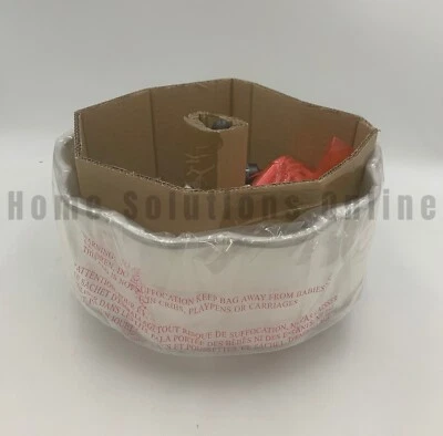 Pottery Barn Georgia Linen Velvet Piped Flush Mount Bronze 12" diam #W229 - Image 1 of 4