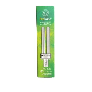 Lot 6 HALCO-PL13D-E-41-ECO - CFL Plug-In T4 - G24Q-1 - 13  Watt  - 4100 Kelvin - Picture 1 of 3