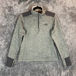 The North Face 1/4 Zip Womens Small Gray Outdoors Casual Fleece Winter Sweater - Picture 1 of 8