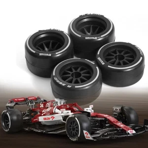Neumáticos Hot Melt delanteros traseros de goma universales RC Race agarre alto para 1/10 Tamiya F1 - Imagen 1 de 5