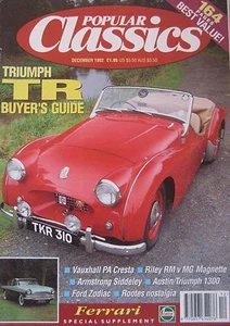 Popular Classics 12/1992 featuring Ferrari, Triumph, MG, Armstrong Siddeley - Picture 1 of 7
