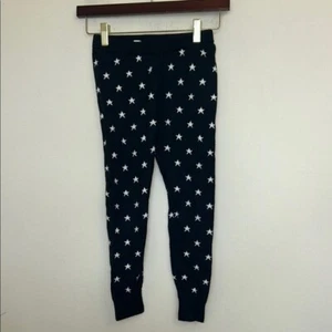53.  GAP Kids Girs  Black Star Print Knit Leggings  Pants Bottoms size M 8 - Picture 1 of 6